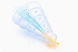 Funnel results illustration