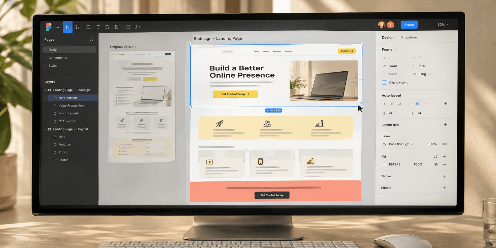 UX/UI design preview